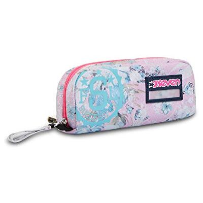 Seven Estuche Bolsa para bolígrafos, multicolor, caja para artículos de papelería, estuche para bolígrafos para niños y niñas adolescentes, perfecto para material escolar, Rosado, CHIC LEAGUE Seven Estuche Bolsa para bolígrafos, multicolor, caja para artículos de papelería, estuche para bolígrafos para niños y niñas adolescentes, perfecto para material escolar, Rosado, CHIC LEAGUE