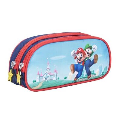 TOYBAGS Estuche Escolar Super Mario Cierre de Cremallera Interior Totalmente Forrado y Personalizado 11 X 24 X 6 CM TOYBAGS Estuche Escolar Super Mario Cierre de Cremallera Interior Totalmente Forrado y Personalizado 11 X 24 X 6 CM
