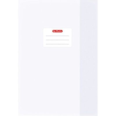 herlitz Heftschoner DIN A4, geprägt (Bast), PP, weiß herlitz Heftschoner DIN A4, geprägt (Bast), PP, weiß
