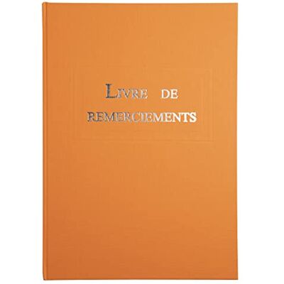 Exacompta Le Dauphin Libro de Agradecimiento para Exterior y Parte Trasera de Lona (tamaño A4, 29,7 x 21 cm), Color Naranja Exacompta Le Dauphin Libro de Agradecimiento para Exterior y Parte Trasera de Lona (tamaño A4, 29,7 x 21 cm), Color Naranja