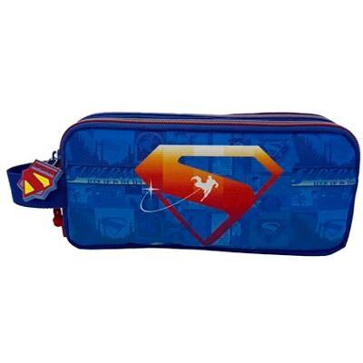 CYPBRANDS CyP Brands- Superman, Estuche cilíndrico, Portatodos, Material Escolar, Estuche, Color Azul, Producto Oficial CYPBRANDS CyP Brands- Superman, Estuche cilíndrico, Portatodos, Material Escolar, Estuche, Color Azul, Producto Oficial