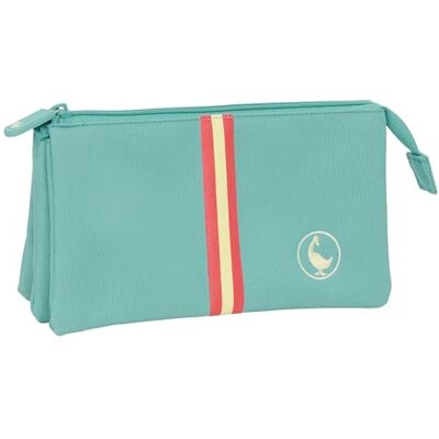 Safta EL GANSO BASICS Portatodo Triple, Estuche Infantil, Estuche Niño, Ideal para Niños en Edad Escolar, Cómodo y Versátil, Calidad y Resistencia, 22x3x12 cm Safta EL GANSO BASICS Portatodo Triple, Estuche Infantil, Estuche Niño, Ideal para Niños en Edad Escolar, Cómodo y Versátil, Calidad y Resistencia, 22x3x12 cm