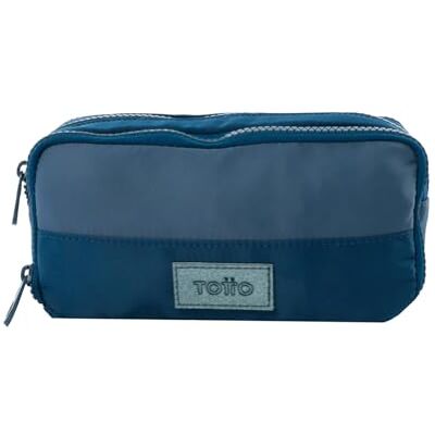 TOTTO Estuche Escolar Dos Compartimentos, Modelo Cluw, Estuche Grande, Dimensiones 20 x 10 x 8 cm, Estuche con Cremallera, Bolsillo Delantero, Compacto y Resistente, Color Azul Oscuro TOTTO Estuche Escolar Dos Compartimentos, Modelo Cluw, Estuche Grande, Dimensiones 20 x 10 x 8 cm, Estuche con Cremallera, Bolsillo Delantero, Compacto y Resistente, Color Azul Oscuro