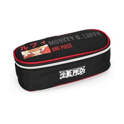 COMIX Panini Anime One Piece Estuche Ovalado Organizado, Negro, Casual COMIX Panini Anime One Piece Estuche Ovalado Organizado, Negro, Casual