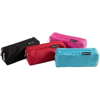 Exacompta 6 Estuches Color 2 Compartimentos Poliéster Cremallera Exacompta 6 Estuches Color 2 Compartimentos Poliéster Cremallera