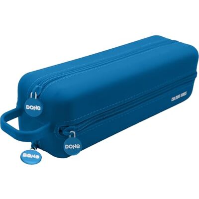 DOHE Estuche Escolar Cuádruple Azul DOHE Estuche Escolar Cuádruple Azul