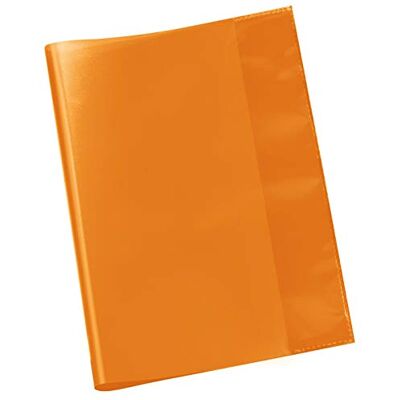 VELOFLEX Funda cuadernos A4 PP transparente naranja, 25 unidades VELOFLEX Funda cuadernos A4 PP transparente naranja, 25 unidades