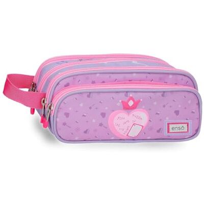 Enso Queen Of Hearts Estuche Morado 22x10x11 cm Poliéster Enso Queen Of Hearts Estuche Morado 22x10x11 cm Poliéster
