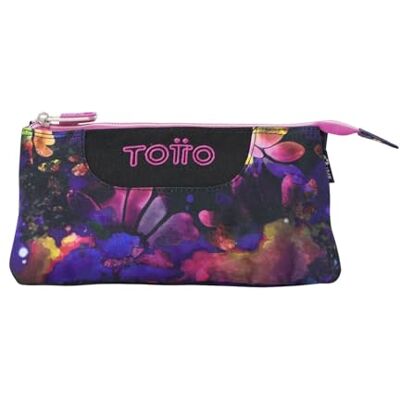TOTTO Estuche Escolar 3 Compartimentos, Modelo Tablero, Estuche Grande, Dimensiones 22 x 11 x 3.5 cm, Una Cremallera, Tejido Resistente y Repelente a Líquidos, Estampado Flower Galaxy TOTTO Estuche Escolar 3 Compartimentos, Modelo Tablero, Estuche Grande, Dimensiones 22 x 11 x 3.5 cm, Una Cremallera, Tejido Resistente y Repelente a Líquidos, Estampado Flower Galaxy