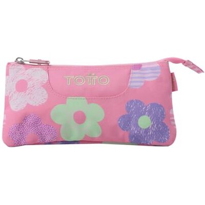 TOTTO Estuche Escolar 3 Compartimentos, Modelo Tablero, Estuche Grande, Dimensiones 22 x 11 x 3.5 cm, Una Cremallera, Tejido Resistente y Repelente a Líquidos, Estampado Margaly TOTTO Estuche Escolar 3 Compartimentos, Modelo Tablero, Estuche Grande, Dimensiones 22 x 11 x 3.5 cm, Una Cremallera, Tejido Resistente y Repelente a Líquidos, Estampado Margaly