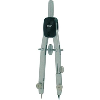 Graphoplex Compás de balaustre pequeño Apertura mediante tornillo micrométrico Metal Diámetro máximo: 90 mm Ancho: 110 mm Ideal para estudiantes y creadores Graphoplex Compás de balaustre pequeño Apertura mediante tornillo micrométrico Metal Diámetro máximo: 90 mm Ancho: 110 mm Ideal para estudiantes y creadores