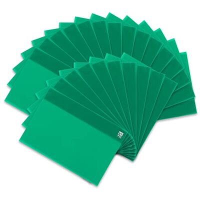 Oxford Landre Paquete de 25 cubiertas de encuadernación A4, verde Oxford Landre Paquete de 25 cubiertas de encuadernación A4, verde