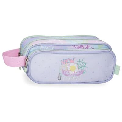 Enso New Vibes Estuche Triple Rosa 22x10x9 cms Poliéster Enso New Vibes Estuche Triple Rosa 22x10x9 cms Poliéster