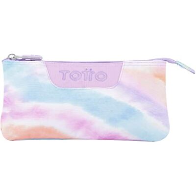TOTTO Estuche Escolar Tres Compartimentos Estampados Pastel Tablero TOTTO Estuche Escolar Tres Compartimentos Estampados Pastel Tablero