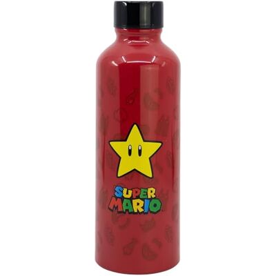 Stor Botella de Aluminio Super Mario Bros 740ml Botella Reutilizable con Tapón de Seguridad Resistente y Ligera para Jóvenes y Adultos Stor Botella de Aluminio Super Mario Bros 740ml Botella Reutilizable con Tapón de Seguridad Resistente y Ligera para Jóvenes y Adultos