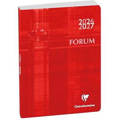 Exacompta Ref. – 1 Agenda Forum Métric 12 x 17 cm Diario Agosto 2025 a Julio 2026 – Rojo Exacompta Ref. – 1 Agenda Forum Métric 12 x 17 cm Diario Agosto 2025 a Julio 2026 – Rojo