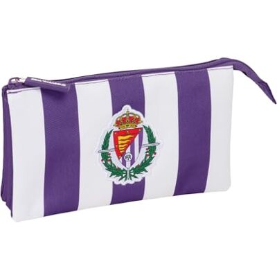 Safta REAL VALLADOLID Portatodo Triple, Estuche Infantil, Estuche Niño, Ideal para Niños en Edad Escolar, Cómodo y Versátil, Calidad y Resistencia, 22x3x12 cm Safta REAL VALLADOLID Portatodo Triple, Estuche Infantil, Estuche Niño, Ideal para Niños en Edad Escolar, Cómodo y Versátil, Calidad y Resistencia, 22x3x12 cm