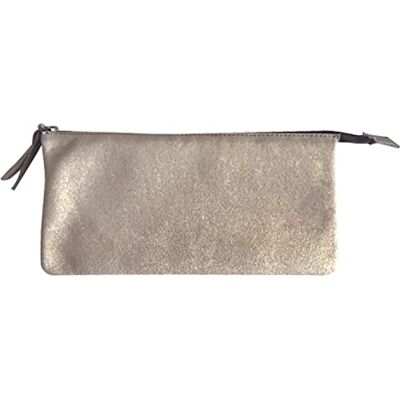 Clairefontaine Bolso de cuero perla grande - Estuche para cuaderno Clairefontaine Bolso de cuero perla grande - Estuche para cuaderno