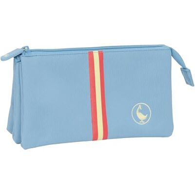 Safta EL GANSO BASICS Portatodo Triple, Estuche Infantil, Estuche Niño, Ideal para Niños en Edad Escolar, Cómodo y Versátil, Calidad y Resistencia, 22x3x12 cm Safta EL GANSO BASICS Portatodo Triple, Estuche Infantil, Estuche Niño, Ideal para Niños en Edad Escolar, Cómodo y Versátil, Calidad y Resistencia, 22x3x12 cm