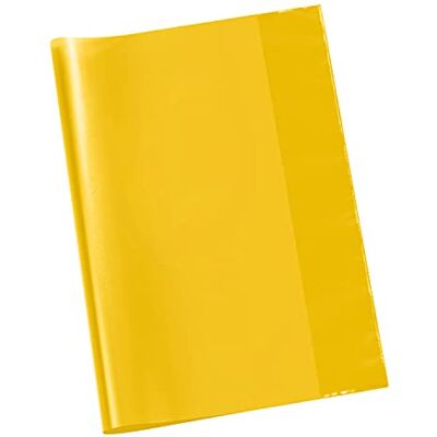 VELOFLEX Fundas cuadernos A4 PP transparente, amarillas, 25 unidades VELOFLEX Fundas cuadernos A4 PP transparente, amarillas, 25 unidades