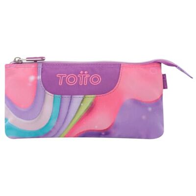 TOTTO Estuche Escolar 3 Compartimentos, Modelo Tablero, Estuche Grande, Dimensiones 22 x 11 x 3.5 cm, Una Cremallera, Tejido Resistente y Repelente a Líquidos, Estampado Ferri Morado TOTTO Estuche Escolar 3 Compartimentos, Modelo Tablero, Estuche Grande, Dimensiones 22 x 11 x 3.5 cm, Una Cremallera, Tejido Resistente y Repelente a Líquidos, Estampado Ferri Morado