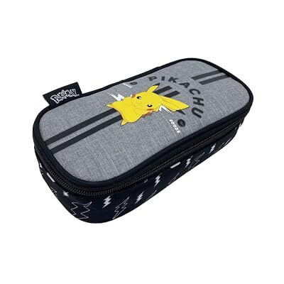 TOYBAGS Estuche Escolar Pokemon Pikachu Cierre de Cremallera – Interior Totalmente Forrado y Personalizado 10 X 22 X 5.5 CM TOYBAGS Estuche Escolar Pokemon Pikachu Cierre de Cremallera – Interior Totalmente Forrado y Personalizado 10 X 22 X 5.5 CM