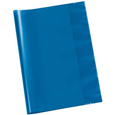 VELOFLEX Funda para cuadernos DIN A4 de PP transparente azul, 25 unidades VELOFLEX Funda para cuadernos DIN A4 de PP transparente azul, 25 unidades
