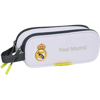 Safta Portatodo Doble Real Madrid 25/26 con Dos Compartimentos para organizar lápices, Colores y Accesorios Escolares Safta Portatodo Doble Real Madrid 25/26 con Dos Compartimentos para organizar lápices, Colores y Accesorios Escolares
