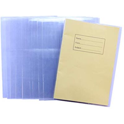 Bright Ideas Fundas transparentes de PVC para libros, A4, 250 micras, PK10, fundas de plástico más gruesas y extrafuertes, plástico resistente fácil de limpiar y lavable, fabricadas para proteger los Bright Ideas Fundas transparentes de PVC para libros, A4, 250 micras, PK10, fundas de plástico más gruesas y extrafuertes, plástico resistente fácil de limpiar y lavable, fabricadas para proteger los