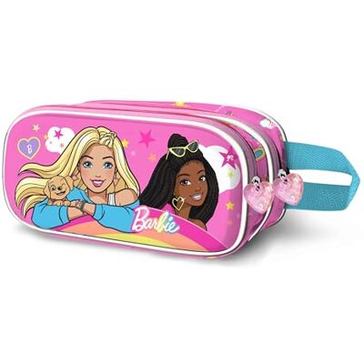 KARACTERMANIA Barbie Rainbow-Estuche Portatodo 3D Doble, Rosa, 8 x 23,5 cm KARACTERMANIA Barbie Rainbow-Estuche Portatodo 3D Doble, Rosa, 8 x 23,5 cm