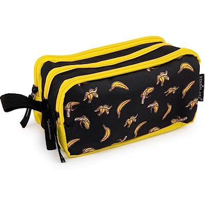 Starplast Estuche Escolar Porta Todo, 3 Cremalleras, 3 Compartimentos, Gran Capacidad, Multiuso, para Uso Escolar, Trabajo, Universidad Bananas Starplast Estuche Escolar Porta Todo, 3 Cremalleras, 3 Compartimentos, Gran Capacidad, Multiuso, para Uso Escolar, Trabajo, Universidad Bananas