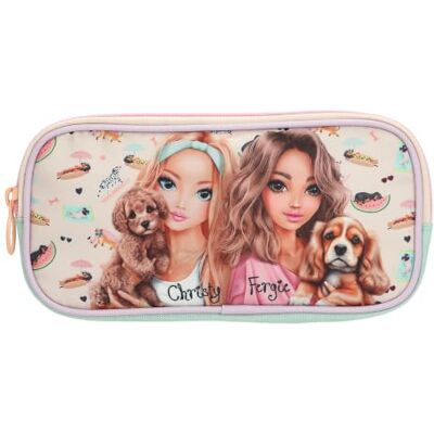 Depesche TOPModel Sunny Dog – Estuche en Amarillo Claro y Lila, Modelo con diseño de Perro y Divertido diseño de Perro, Estuche con 3 Compartimentos y Cremallera Depesche TOPModel Sunny Dog – Estuche en Amarillo Claro y Lila, Modelo con diseño de Perro y Divertido diseño de Perro, Estuche con 3 Compartimentos y Cremallera