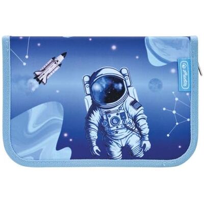 herlitz Estuche para lápices Plegable con Dos Chanclas, Funda de Material Escolar para niños, Juego de Utensilios funcionales para Estudiantes, Explorador cósmico herlitz Estuche para lápices Plegable con Dos Chanclas, Funda de Material Escolar para niños, Juego de Utensilios funcionales para Estudiantes, Explorador cósmico