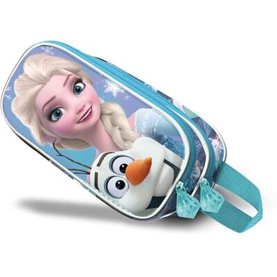Disney Frozen 2 Sparkle-Estuche Portatodo 3D Doble, Azul, 22 x 10 cm Disney Frozen 2 Sparkle-Estuche Portatodo 3D Doble, Azul, 22 x 10 cm