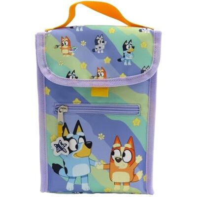 CYPBRANDS Bluey, Bolsa Merienda, Bolso, Tartera, Lonchera, Fiambrera, Táper, Color Azul, Producto Oficial CYPBRANDS Bluey, Bolsa Merienda, Bolso, Tartera, Lonchera, Fiambrera, Táper, Color Azul, Producto Oficial