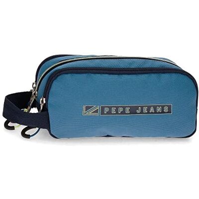 Pepe Jeans Duncan Estuche Triple Azul 22x10x9 cms Poliéster Pepe Jeans Duncan Estuche Triple Azul 22x10x9 cms Poliéster