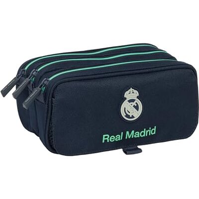 Safta REAL MADRID 2ª EQUIPACIÓN 25/26 Portatodo Triple Big, Estuche Infantil, Estuche Niño, Ideal para Niños en Edad Escolar, Cómodo y Versátil, Calidad y Resistencia, 21.5x8x10 cm Safta REAL MADRID 2ª EQUIPACIÓN 25/26 Portatodo Triple Big, Estuche Infantil, Estuche Niño, Ideal para Niños en Edad Escolar, Cómodo y Versátil, Calidad y Resistencia, 21.5x8x10 cm