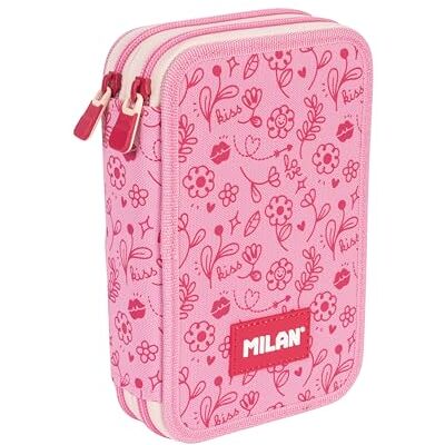 MILAN ® Plumier 2 pisos con contenido serie especial Flowicorn, rosa MILAN ® Plumier 2 pisos con contenido serie especial Flowicorn, rosa