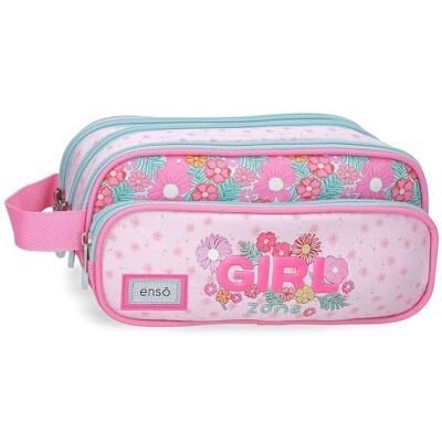 Enso Girl Zone Estuche Fucsia 22x10x11 cm Poliéster Enso Girl Zone Estuche Fucsia 22x10x11 cm Poliéster