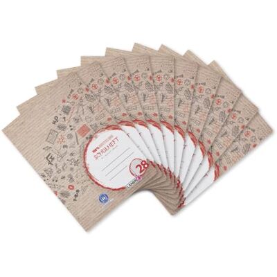 herlitz Landre Recycling Cuaderno (A4, 16 hojas, línea 28, de cuadrícula, margen a izquierda y derecha, 80 g/m², papel reciclado, 10 unidades) herlitz Landre Recycling Cuaderno (A4, 16 hojas, línea 28, de cuadrícula, margen a izquierda y derecha, 80 g/m², papel reciclado, 10 unidades)