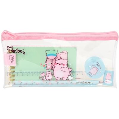 Safta PEMBE THE PINK CAT Portatodo Actividades, Estuche Infantil, Estuche Niño, Ideal para Niños en Edad Escolar, Cómodo y Versátil, Calidad y Resistencia, 22.5x10.5 cm Safta PEMBE THE PINK CAT Portatodo Actividades, Estuche Infantil, Estuche Niño, Ideal para Niños en Edad Escolar, Cómodo y Versátil, Calidad y Resistencia, 22.5x10.5 cm