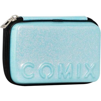 COMIX Estuche Escolar, Estuche Maxi Zip para niños y Adolescentes, con Juego de papelería Incluido, Carcasa rígida con Maxi Logo en Relieve y Tirador de Cremallera de Metal, 14,5 x 21 x 6,5 cm COMIX Estuche Escolar, Estuche Maxi Zip para niños y Adolescentes, con Juego de papelería Incluido, Carcasa rígida con Maxi Logo en Relieve y Tirador de Cremallera de Metal, 14,5 x 21 x 6,5 cm