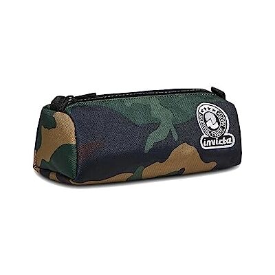 Invicta Estuche Escolar Ovalado 1 Compartimiento – Bolsa Green Camo Fantasy GRS, Verde Camuflaje Soporte para Bolígrafos Escolares – para Niños, Niñas y Adolescentes Portalápices Invicta Estuche Escolar Ovalado 1 Compartimiento – Bolsa Green Camo Fantasy GRS, Verde Camuflaje Soporte para Bolígrafos Escolares – para Niños, Niñas y Adolescentes Portalápices