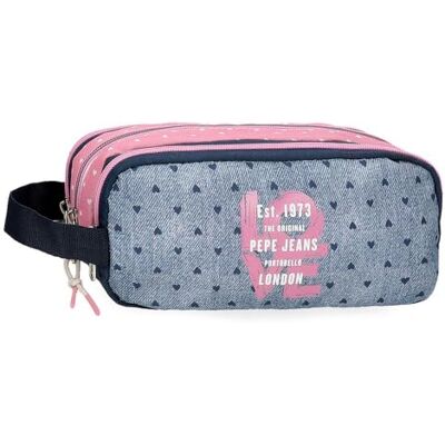 Pepe Jeans Noni Denim Estuche Triple, Multicolor, Poliéster Pepe Jeans Noni Denim Estuche Triple, Multicolor, Poliéster