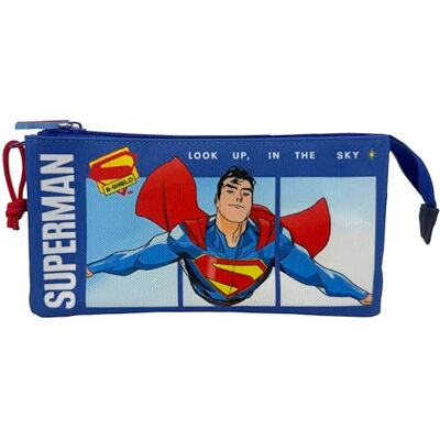 CYPBRANDS CyP Brands- Superman, Estuche, Portatodo, Material Escolar, Color Azul, Producto Oficial CYPBRANDS CyP Brands- Superman, Estuche, Portatodo, Material Escolar, Color Azul, Producto Oficial