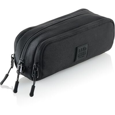 Miquelrius Estuche Escolar Triple Organizador, Portatodo Reciclado con 3 Compartimentos, Bolsillos Internos, Cremalleras, Etiqueta Silicona, Vuelta al Cole, 21 x 7 x 9 cm, Raw Negro Miquelrius Estuche Escolar Triple Organizador, Portatodo Reciclado con 3 Compartimentos, Bolsillos Internos, Cremalleras, Etiqueta Silicona, Vuelta al Cole, 21 x 7 x 9 cm, Raw Negro