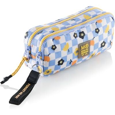 Miquelrius Estuche Escolar Doble Organizador, Portatodo Reciclado con 2 Compartimentos, Bolsillos Internos, Tiradores de Cuerda, Llavero, Vuelta al Cole, 21 x 7 x 11 cm, Square It Miquelrius Estuche Escolar Doble Organizador, Portatodo Reciclado con 2 Compartimentos, Bolsillos Internos, Tiradores de Cuerda, Llavero, Vuelta al Cole, 21 x 7 x 11 cm, Square It