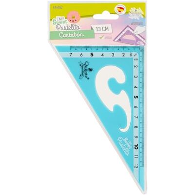 Starplast REGLAS DE PLÁSTICO QUIJOTE Reglas Sweet Pastelito, cartabón, medidas desde 9 hasta 30cm, colores pastel, con estuche de plástico, para uso escolar o universitario 2cm Azul Starplast REGLAS DE PLÁSTICO QUIJOTE Reglas Sweet Pastelito, cartabón, medidas desde 9 hasta 30cm, colores pastel, con estuche de plástico, para uso escolar o universitario 2cm Azul