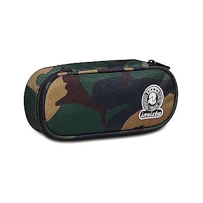 Invicta Estuche Escolar Ovalado 1 Compartimiento – Bolsa Round Plus Green Camo Fantasy GRS, Verde Camuflaje Soporte para Bolígrafos Escolares – para Niños, Niñas y Adolescentes Portalápices Invicta Estuche Escolar Ovalado 1 Compartimiento – Bolsa Round Plus Green Camo Fantasy GRS, Verde Camuflaje Soporte para Bolígrafos Escolares – para Niños, Niñas y Adolescentes Portalápices