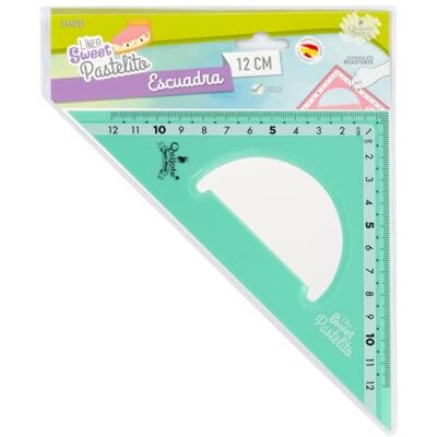 Starplast REGLAS DE PLÁSTICO QUIJOTE Reglas Sweet Pastelito, escuadra, medidas desde 9 hasta 30cm, colores pastel, con estuche de plástico, para uso escolar o universitario 2cm Verde Starplast REGLAS DE PLÁSTICO QUIJOTE Reglas Sweet Pastelito, escuadra, medidas desde 9 hasta 30cm, colores pastel, con estuche de plástico, para uso escolar o universitario 2cm Verde